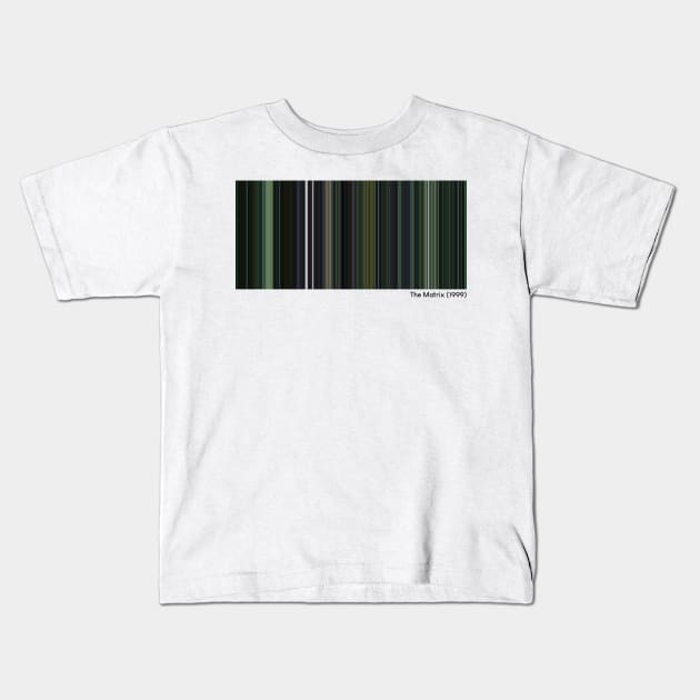 The Matrix (1999) - Every Frame of the Movie Kids T-Shirt by ColorofCinema